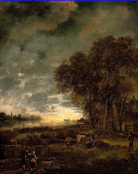 A Landscape with a River at Evening